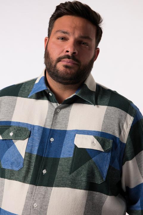 Produktbild Men+ Karo-Flanellhemd, Langarm, Kentkragen, Comfort Fit (XXL)