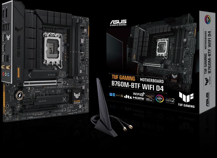 Image du produit ASUS TUF Gaming B760M-BTF D4 (LGA 1700, Intel B760, mATX)