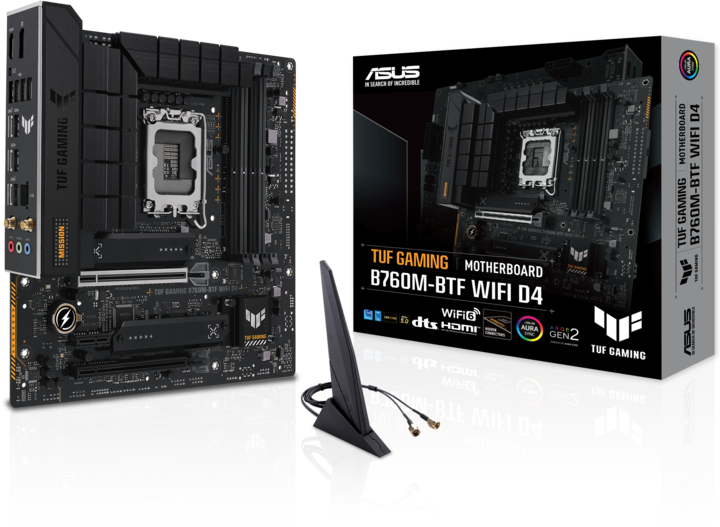 Actual product image ASUS TUF Gaming B760M-BTF D4 (LGA 1700, Intel B760, mATX)