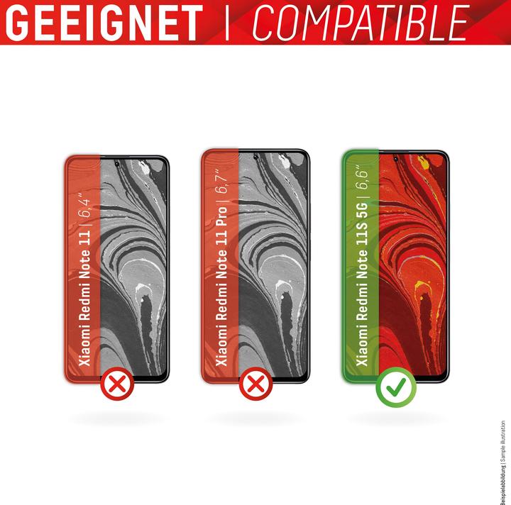 Immagine prodotto Displex Real Glass, 2D Panzerglas (1 Pezzo/i, Xiaomi Redmi Note 11S 5G)
