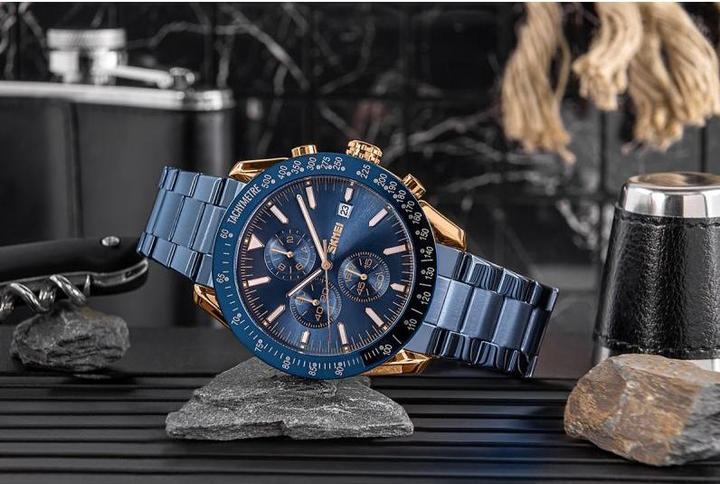 Immagine prodotto Skmei 9253RGBU Herrenuhr + BOX (Cronografo, Orologio da polso analogico, 45 mm)