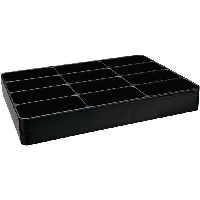 HP Autozubehör, Lagerbehälter, Einsatz LOGS 133 H48xB338xT238mm Kunststoff schwarz 12-fach