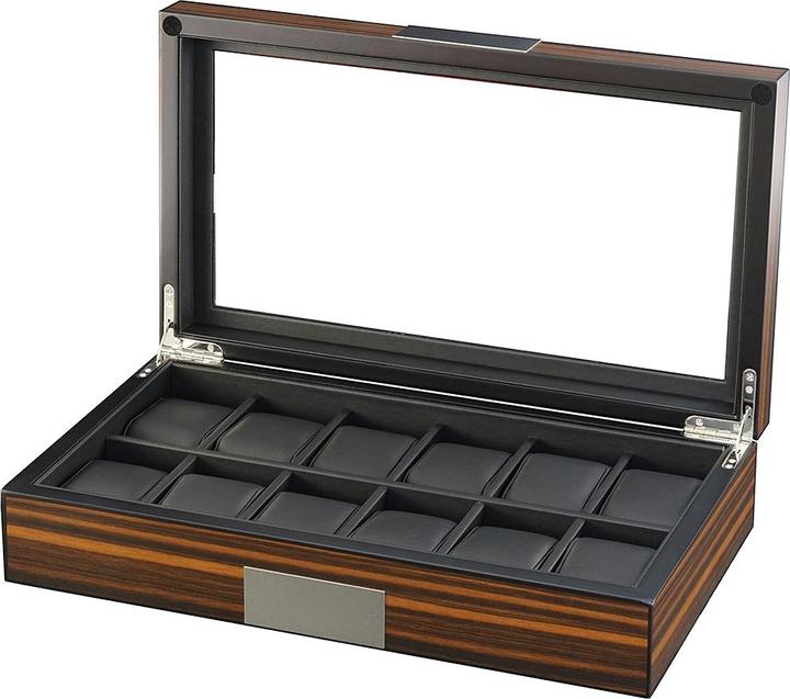 Actual product image Rothenschild Watch box RS-2377-12EB for 12 watches ebony