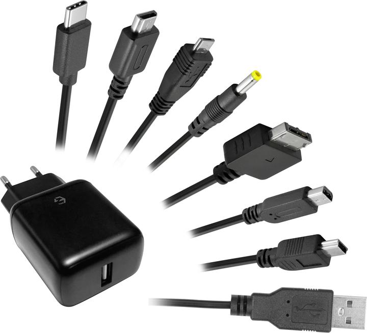 Egogear Ladekabel 7in1 Playstation, XBOX, Switch u.a. 1.5m (3DS, PS4, 2DS, PS Vita, PS3, PSP, NDS)