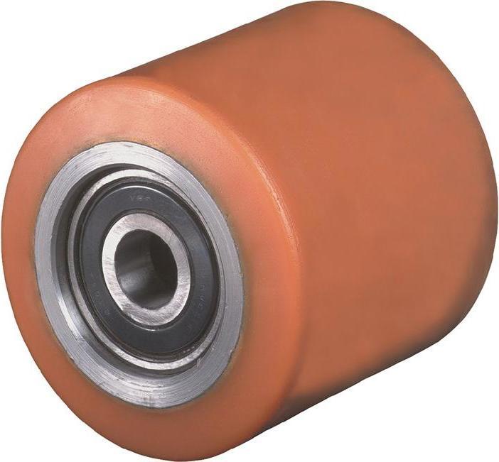 Actual product image BS Rollen Fork roller PUR Hub l. 40 mm Wheel-w. 40 mm Wheel-Ø 85 mm