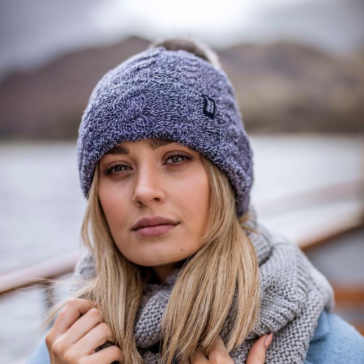 Image du produit Heat Holders Winter Fleece Beanie mit Pompon, Bunt Warm Mütze mit Bommel