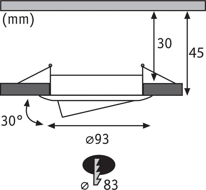 Immagine prodotto Paulmann Nova Plus Coin apparecchio da incasso (470 lm)