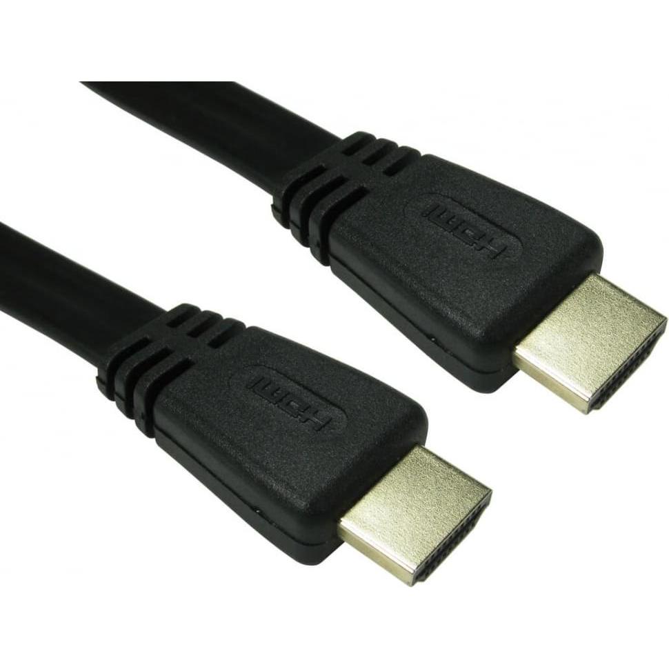 Cables Direct Cdl 10mtr HDMI Male-Male Flat (10 m, HDMI), Video Kabel