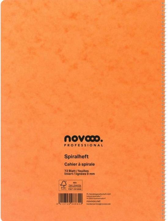 Produktbild Novooo Spiralheft assortiert (A4, Liniert, Weicher Einband)