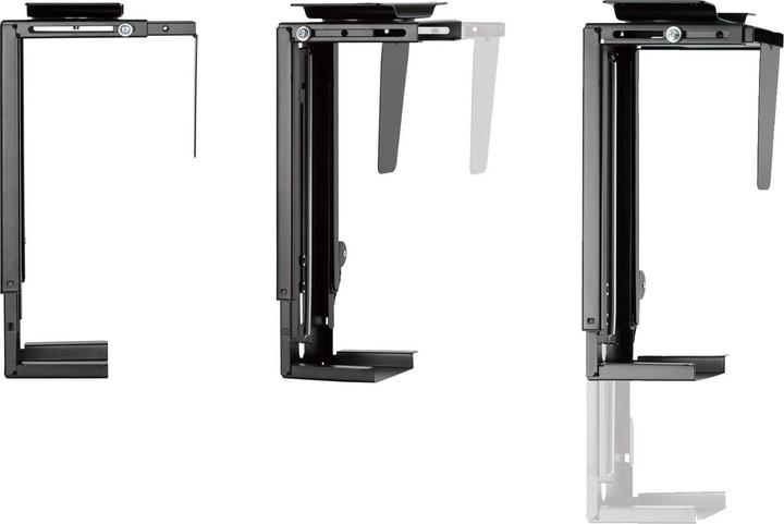 Immagine prodotto Wiltec Supporto per PC da sotto la scrivania Computer da tavolo girevole a 360° e senza interruzioni