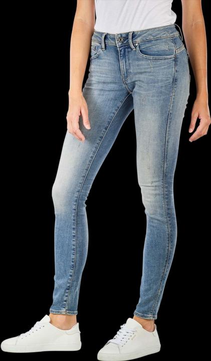Produktbild G-Star Midge Zip Mid Skinny Jeans vintage aged destroy