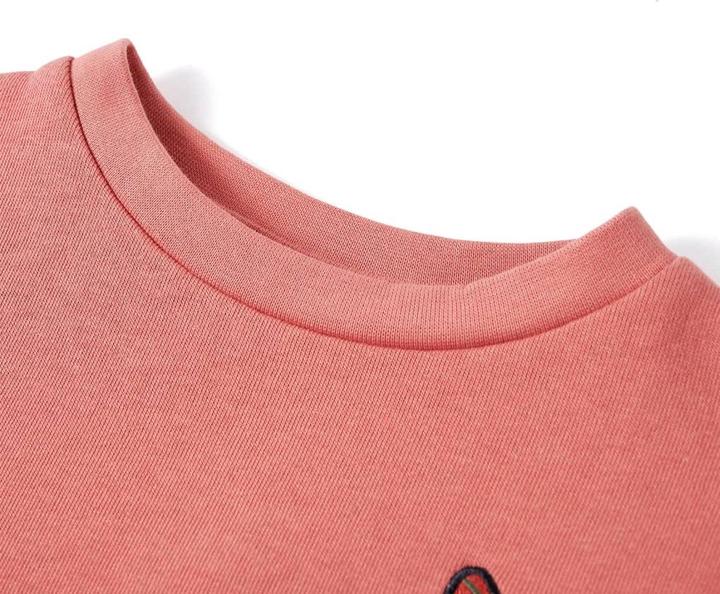 Actual product image VidaXL Children's sweatshirt with colour block Pink 104,Material: 80 (104)
