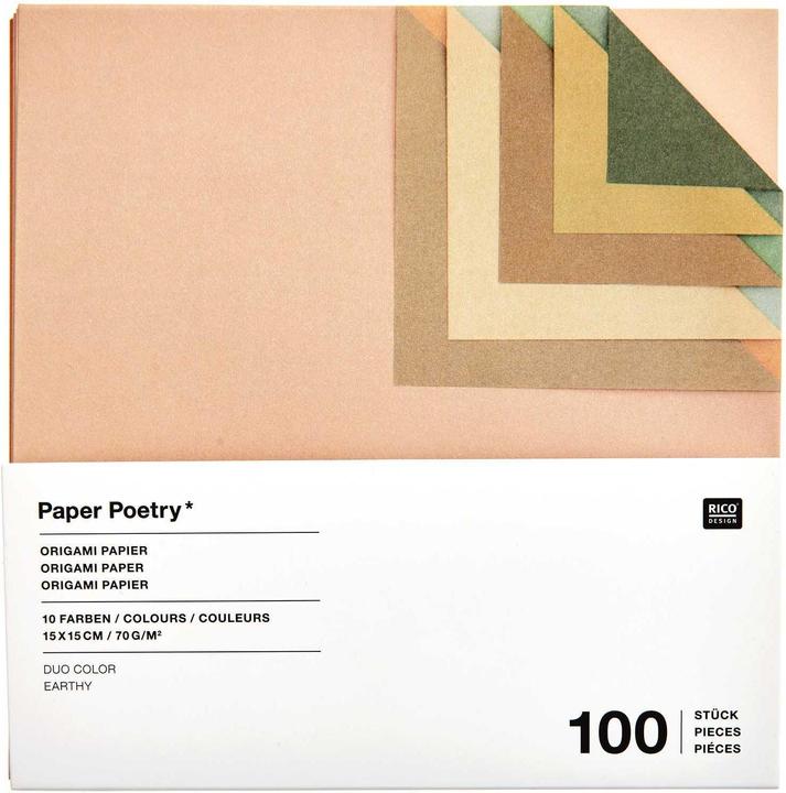 Image du produit Rico Design Origami Duo Color, Earthy FSC MI.300896 (70 g/m², 100 x)