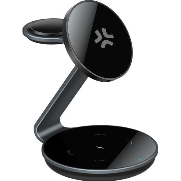 Celly Mag Stand Charge 3in1 Evo Bk, Wireless Charger