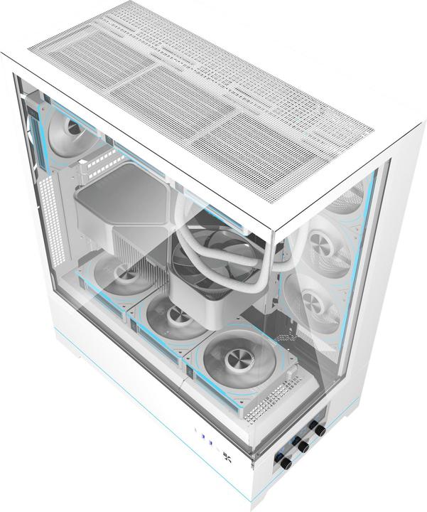 Produktbild Darkflash Tech Darkflash DY451L PRO computer case with fan (white) (ITX, ATX)