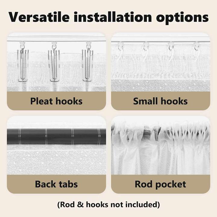 Actual product image vidaXL Spitzenvorhang (300 x 300 cm)