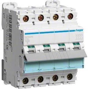 Hager, Schutzschalter, HAG NCN616 LS-Schalter 3P+N 10kA C-16A 4M