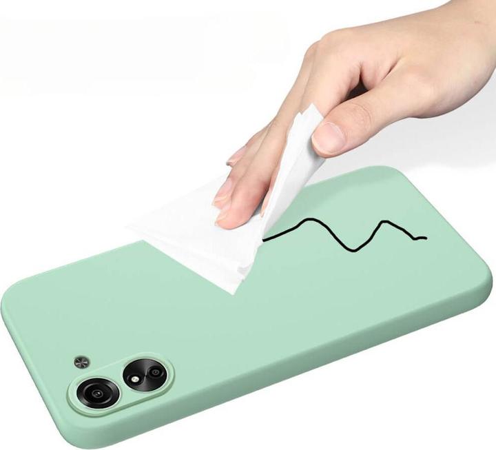 Produktbild Cover-Discount Xiaomi Poco C65 / Redmi 13C - Silikon Gummi Hülle grün (Xiaomi Poco C65)