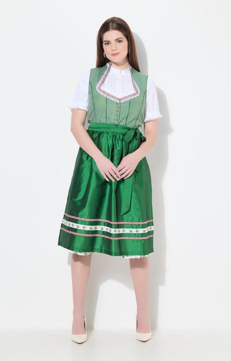 Actual product image Ulla Popken Sweetheart Neckline Sleeveless Dirndl (48)