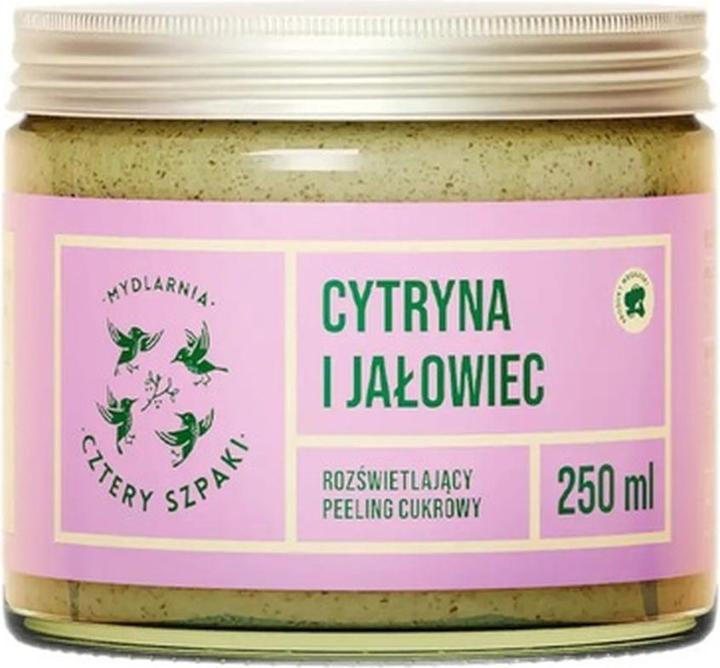 Produktbild Mydlarnia Cztery Szpaki Aufhellendes Zuckerpeeling Zitrone und Wacholder 250ml (250 ml)