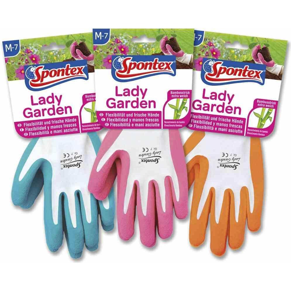 Thumbnail - Spontex, Schutzhandschuhe, Gartenhandschuhe, Farbe: sortiert, Grösse: 7, waschbar bis 40 °C (M)