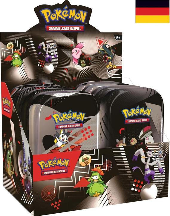 Actual product image Pokémon KP10.5 Schwarze Blitze & Weisse Flammen Mini Tin Display DE (Booster Pack)