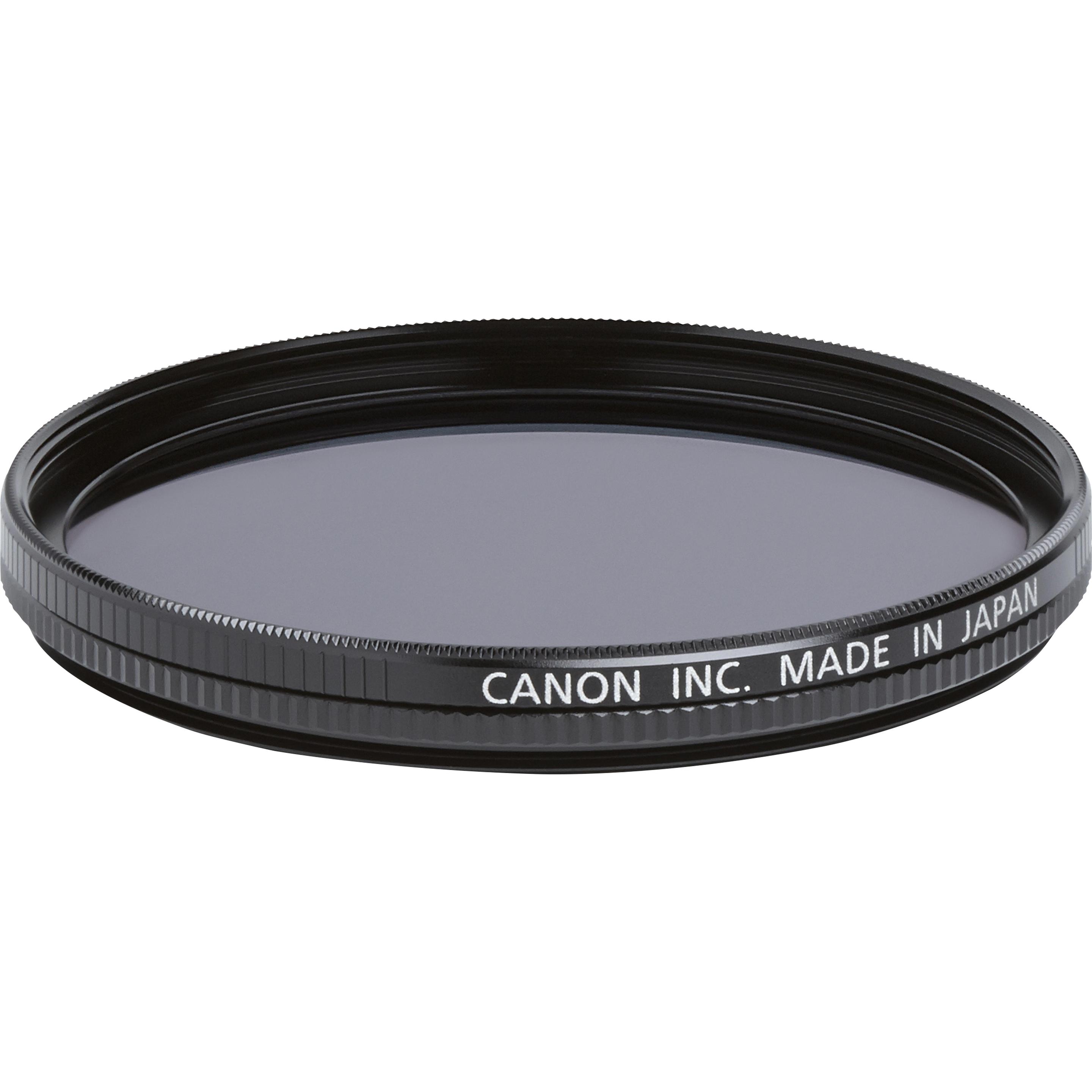 Canon Zirkularpolfilter Filter (52 mm, Polarisationsfilter, 52 mm), Objektivfilter, Schwarz