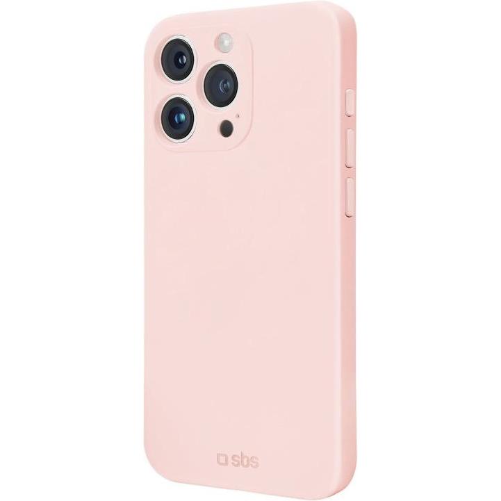 SBS Instinct Cover für iPhone 15 Pro pink (Apple iPhone 15 Pro), Smartphone Hülle, Rosa