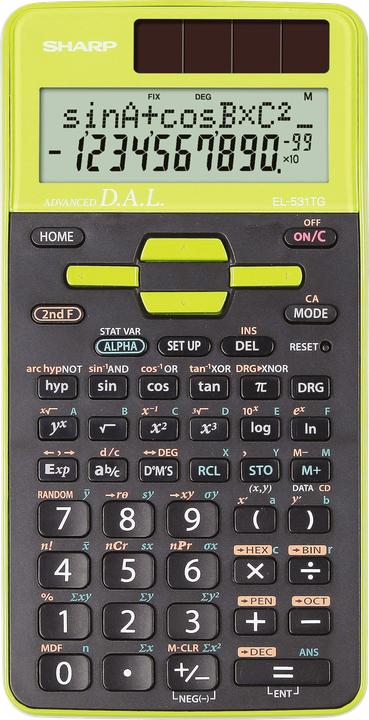 Actual product image Sharp EL-531TG-GR (Solar cells, Batteries)