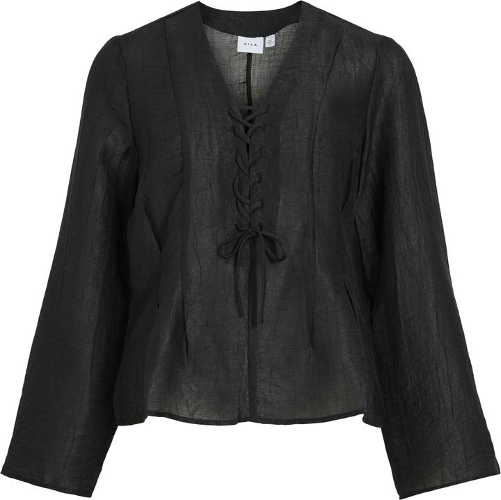 Immagine prodotto Vila VICINA V-Ausschnitt Oberteil mit langen Ärmeln (40)