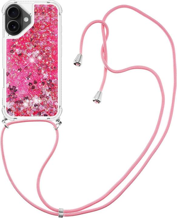 Immagine prodotto Cover-Discount iPhone 17 - Glitzer Hülle mit Kordel (Apple iPhone 17)