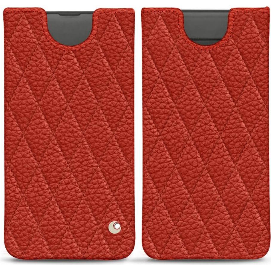 Noreve Lederschutzhülle (Samsung Galaxy S10), Smartphone Hülle, Orange