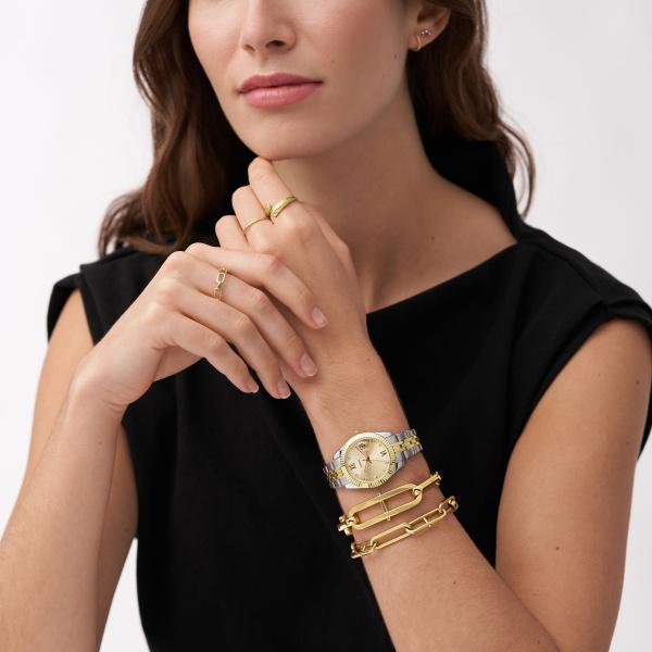 Image du produit Fossil Heritage (19 cm, Acier inoxydable, Pierre synthétique)