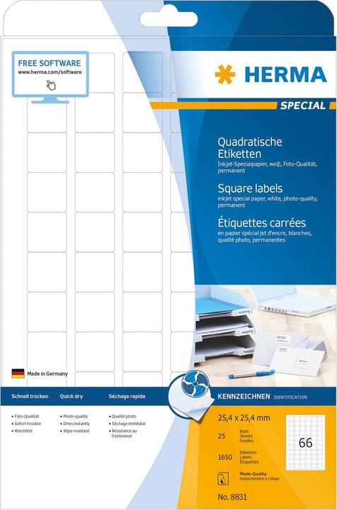 Produktbild HERMA Inkjet Etiketten A4