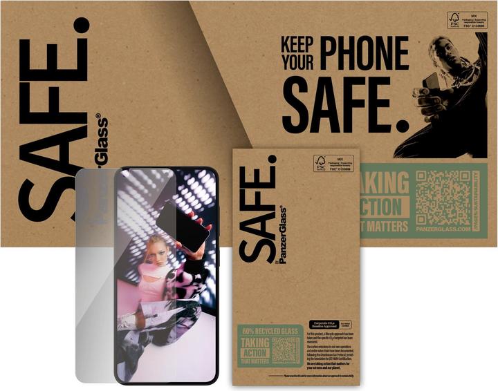 Produktbild PanzerGlass SAFE. by ® Privacy Displayschutz Samsung Galaxy S 2025 | Ultra-Wide Fit (1 Stück, Samsung Galaxy S25)