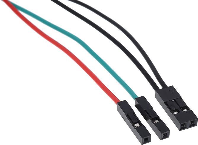 Productafbeelding Alphacool Voedingsknop/knop verbindingskabel - zwart 200cm