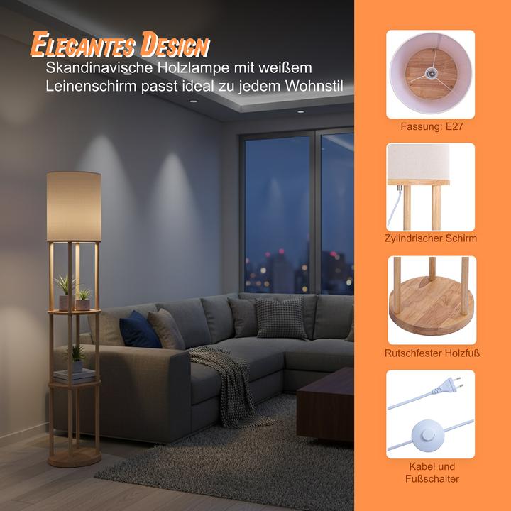Actual product image Relaxdays Stehlampe (E27)