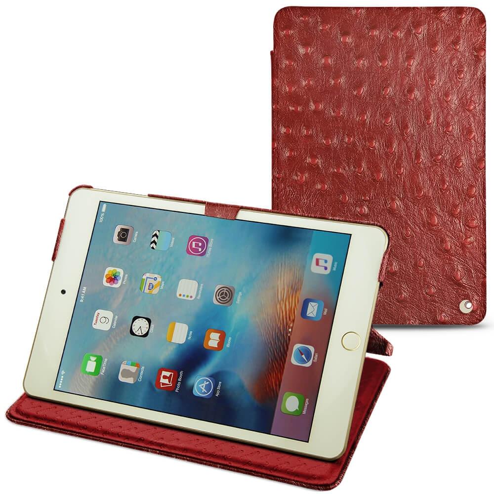 Thumbnail - Noreve Lederschutzhülle horizontal (IPad Mini 4), Tablet Hülle, Rot