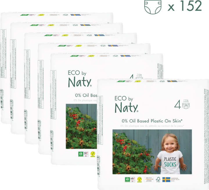 Produktbild Naty Biowindel (Gr. 4, Monatsbox, 156 Stück)