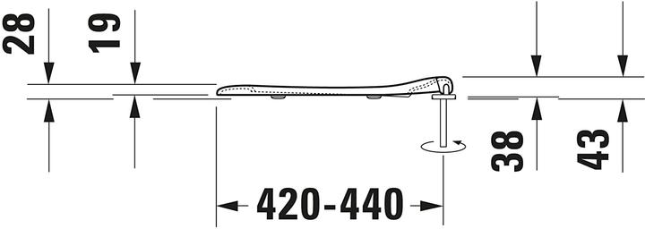 Produktbild Axor WC-Sitz ohne Absenkautomatik