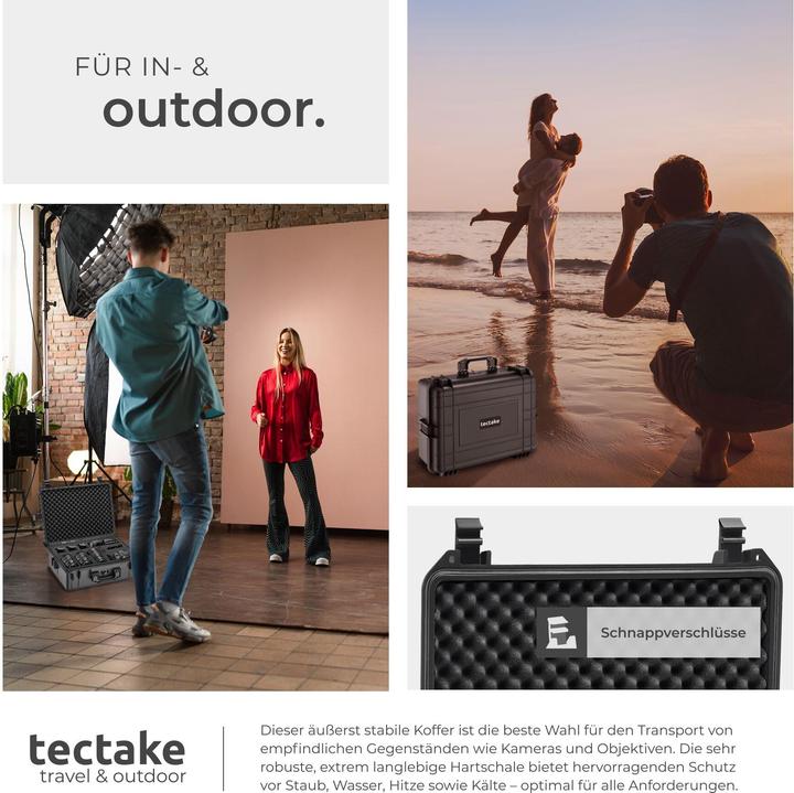 Produktbild tectake Fotokoffer (Fotokoffer, 35 l)