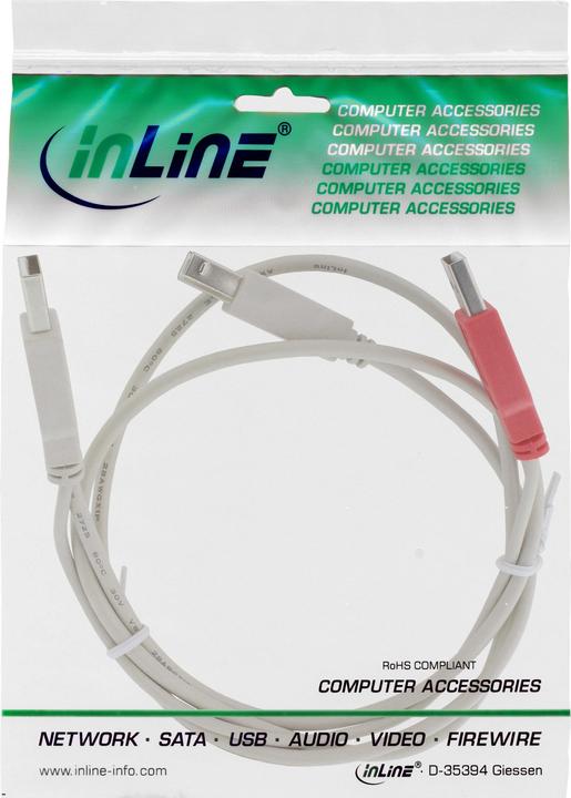 Image du produit InLine Câble de connexion en Y USB 2.0 (1 m, USB 2.0)