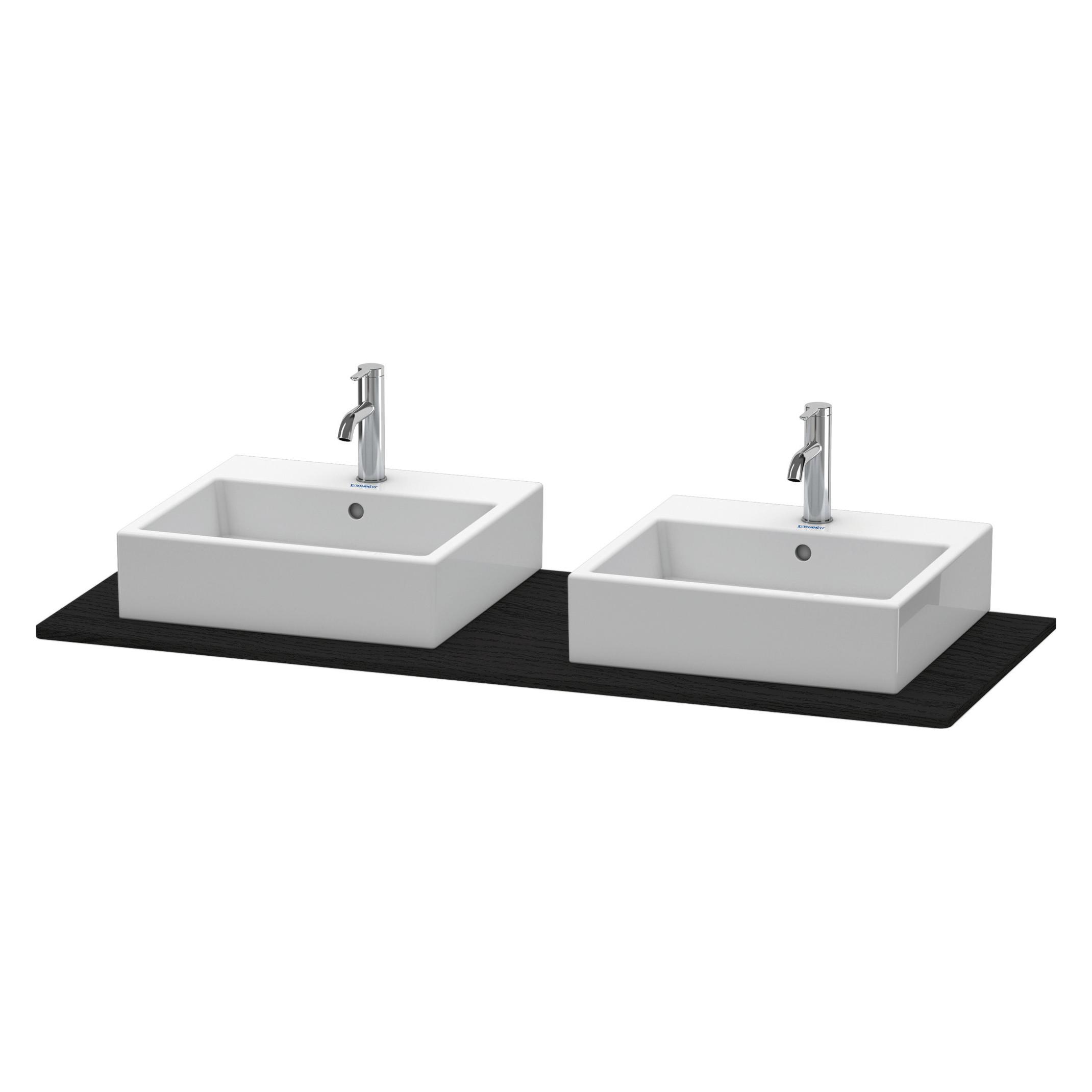 Duravit, Consolle Per Lavabo, Console Xsquare, 2 DéCoupes, 1400X16X550Mm, XS063GB1616, XS063GB1616