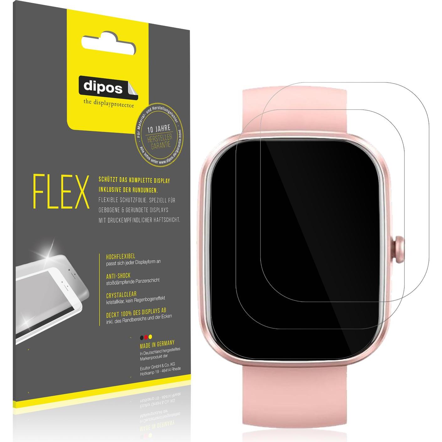 Dipos 3D Full Cover Schutzfolie, Smartwatch Schutzfolie, Transparent