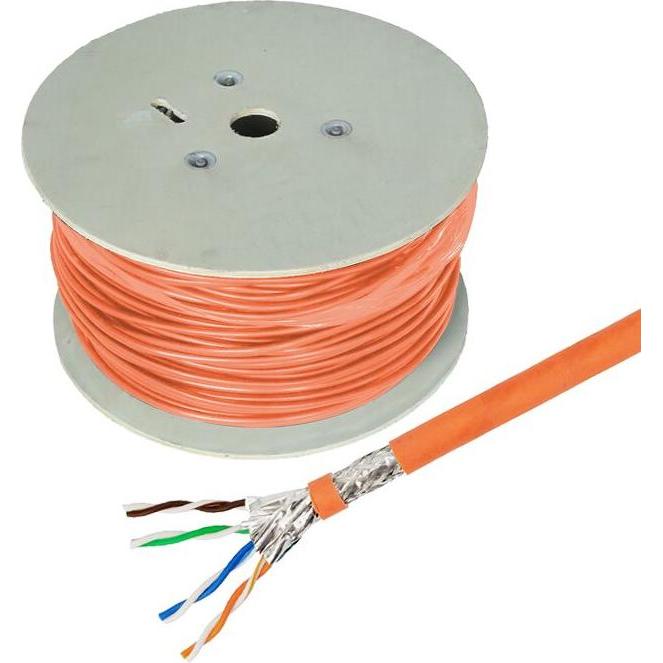 Thumbnail - Helos Verlegekabel High Quality,Cat.7 Rohkabel, S/FTP, PiMF, LSZH, orange, 500m Trommel -Cat.7 Rohk (S/FTP, CAT7, 500 m)...