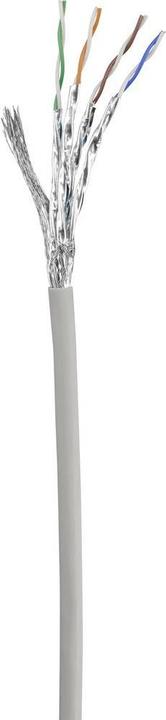 Actual product image Renkforce RF-4724934 RJ45 network cable, patch cable CAT 6 S/FTP 2.00 m Grey with latching nose protection (S/FTP, CAT6, 2 m)