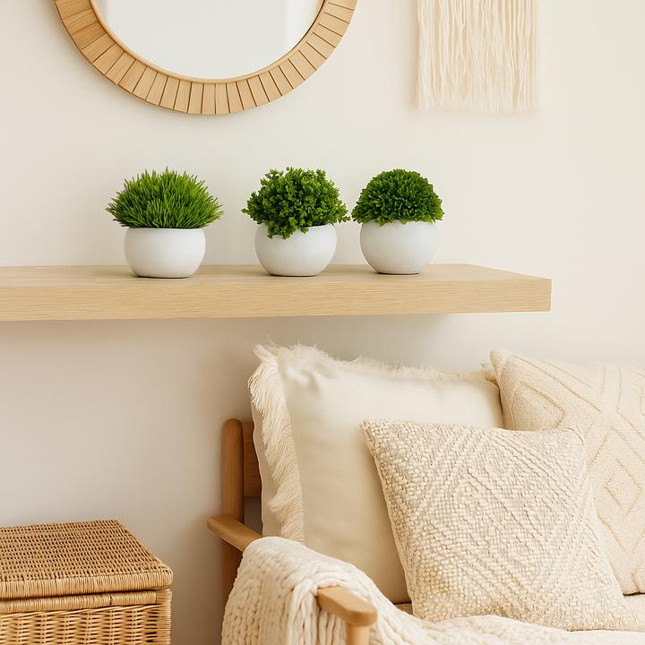 Image du produit Relaxdays Set de plantes artificielles (12 cm)