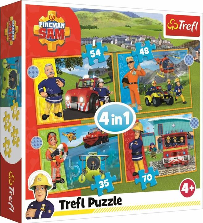 Trefl 4 in 1 Puzzle? Fireman Sam (54 pieces)