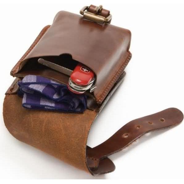 Thumbnail - Mika, Bauchtasche, Grteltasche S, Hochformat, aus Sattelleder, braun, Braun