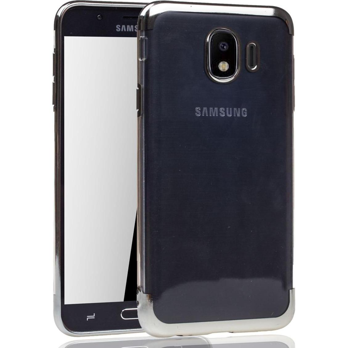 Thumbnail - König Design Handyhülle für Samsung Galaxy J4 Schutzcase Backcover Bumper Etuis Rahmen Silber (Samsung Galaxy J4), Smart...